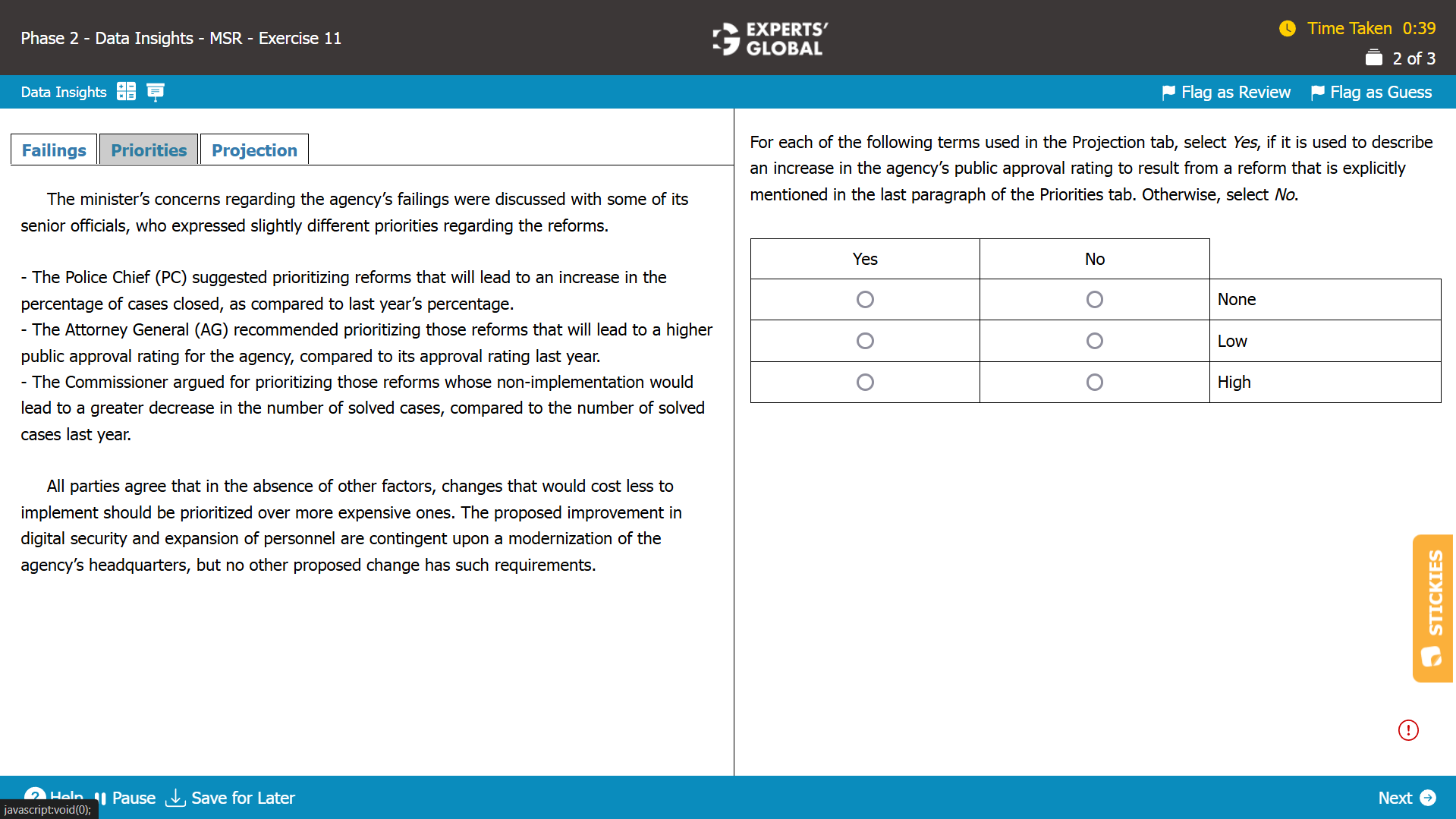 GMAT-Style MSR Exercise 11 - Tab 2 + Question 2