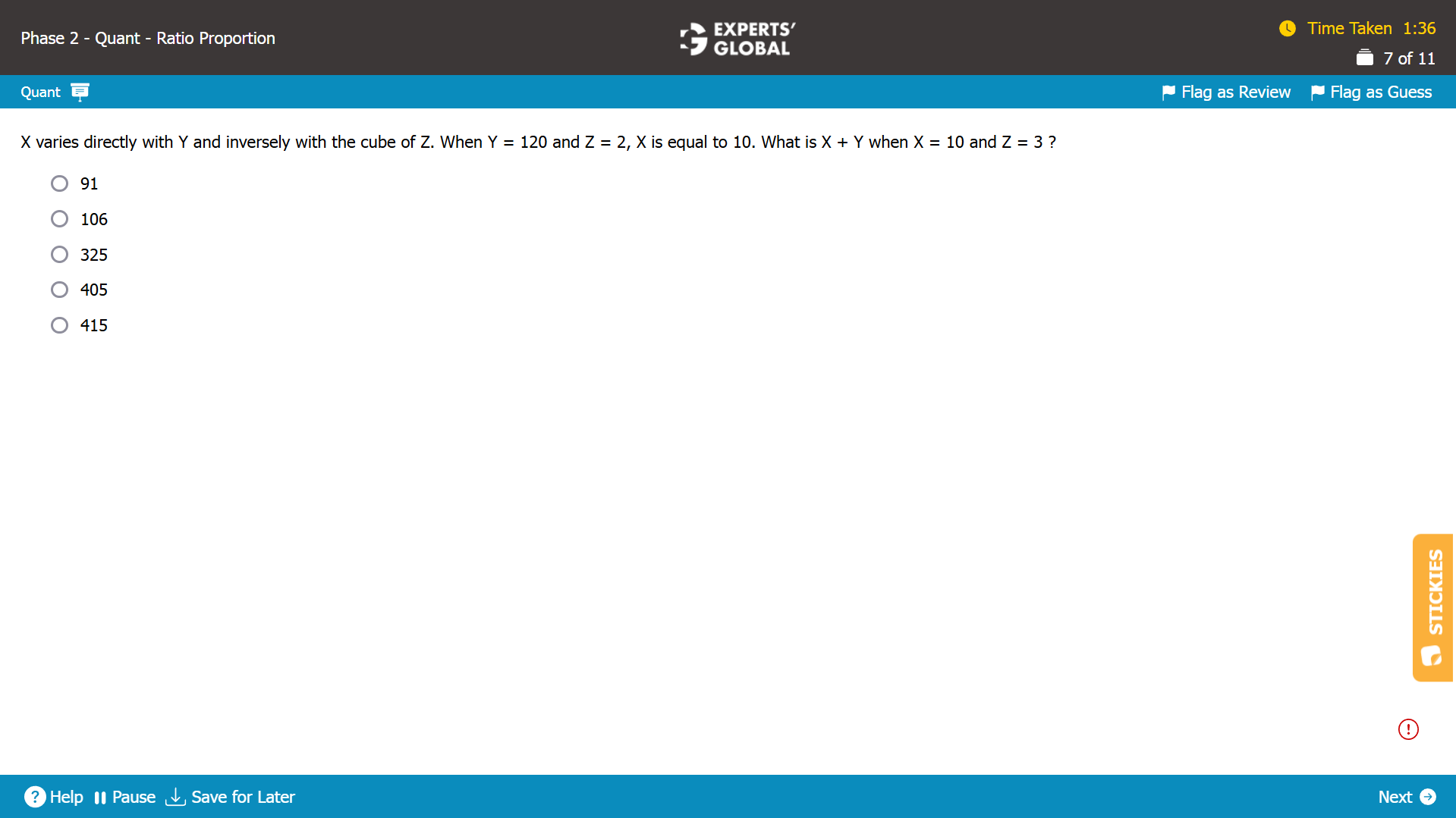 GMAT-Style Ratio-Proportion-Variation Practice Question 4