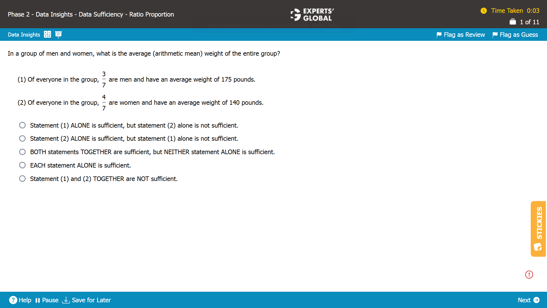 GMAT-Style Ratio-Proportion-Variation Practice Question 6