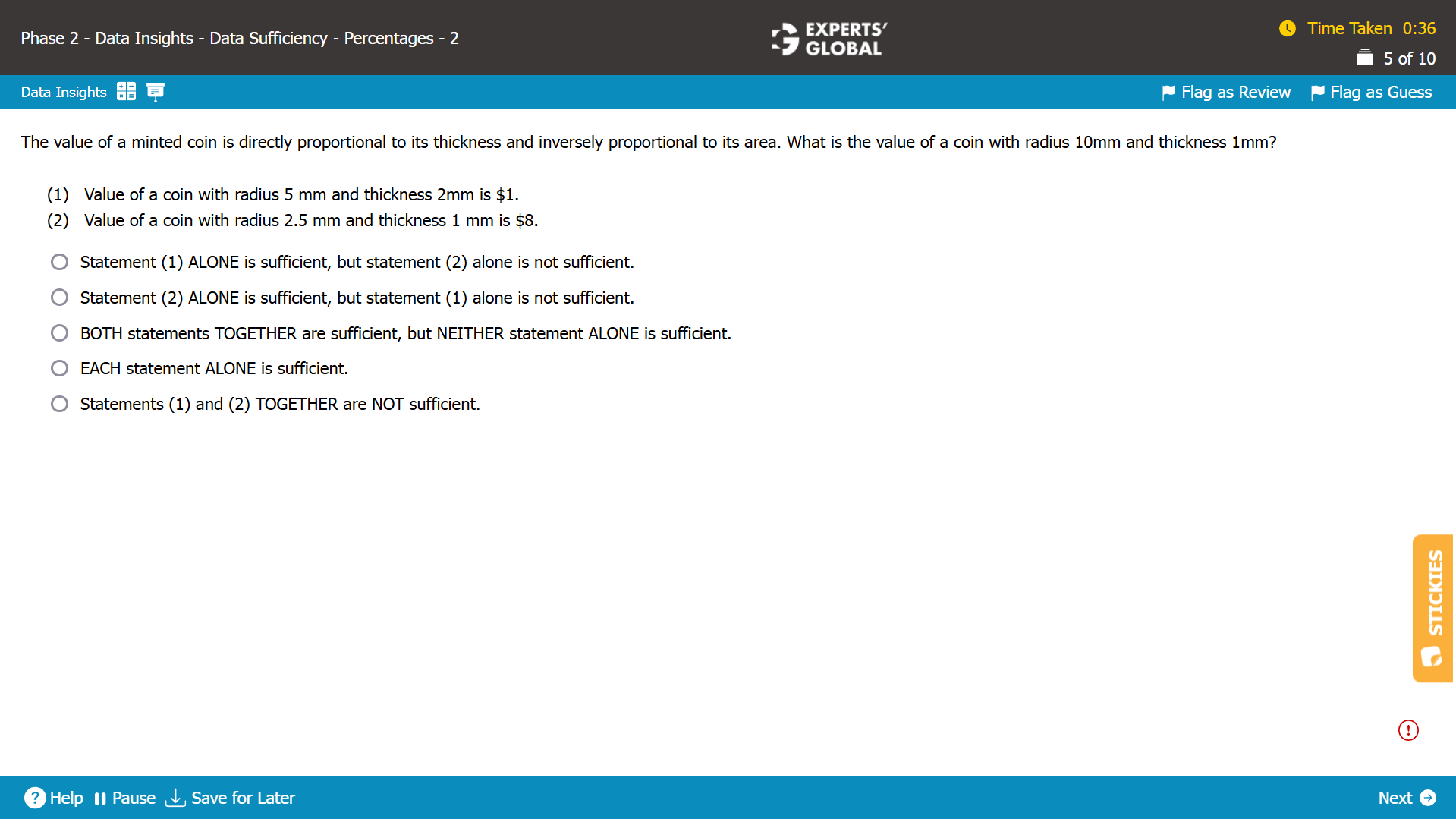 GMAT-Style Ratio-Proportion-Variation Practice Question 8