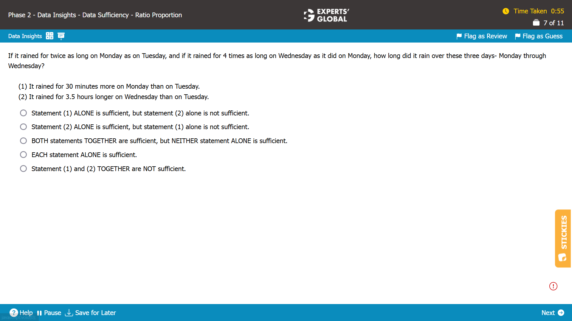 GMAT-style DS Question 3