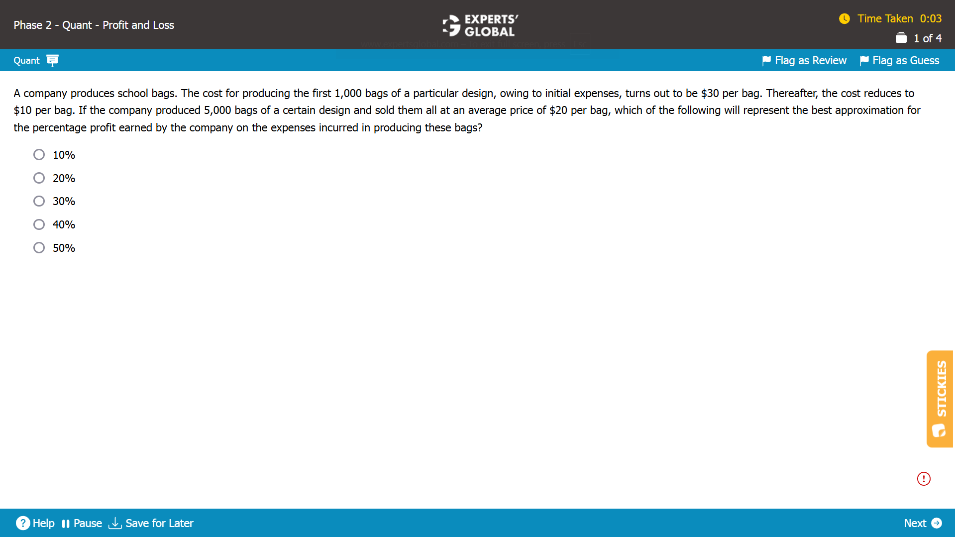 GMAT-Style Profit-Loss and Interest Practice Question 1