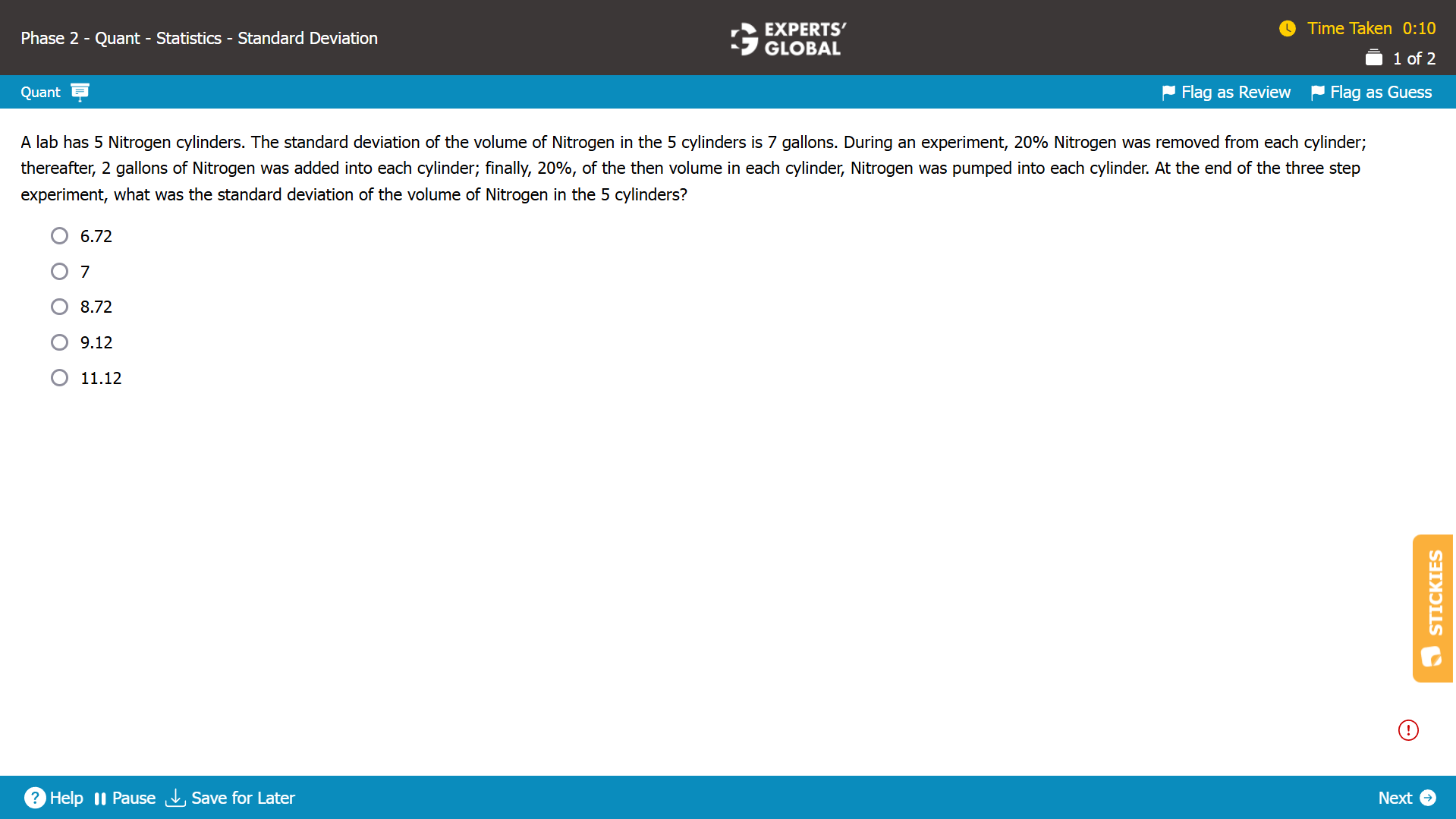 GMAT-Style Statistics Practice Question 7