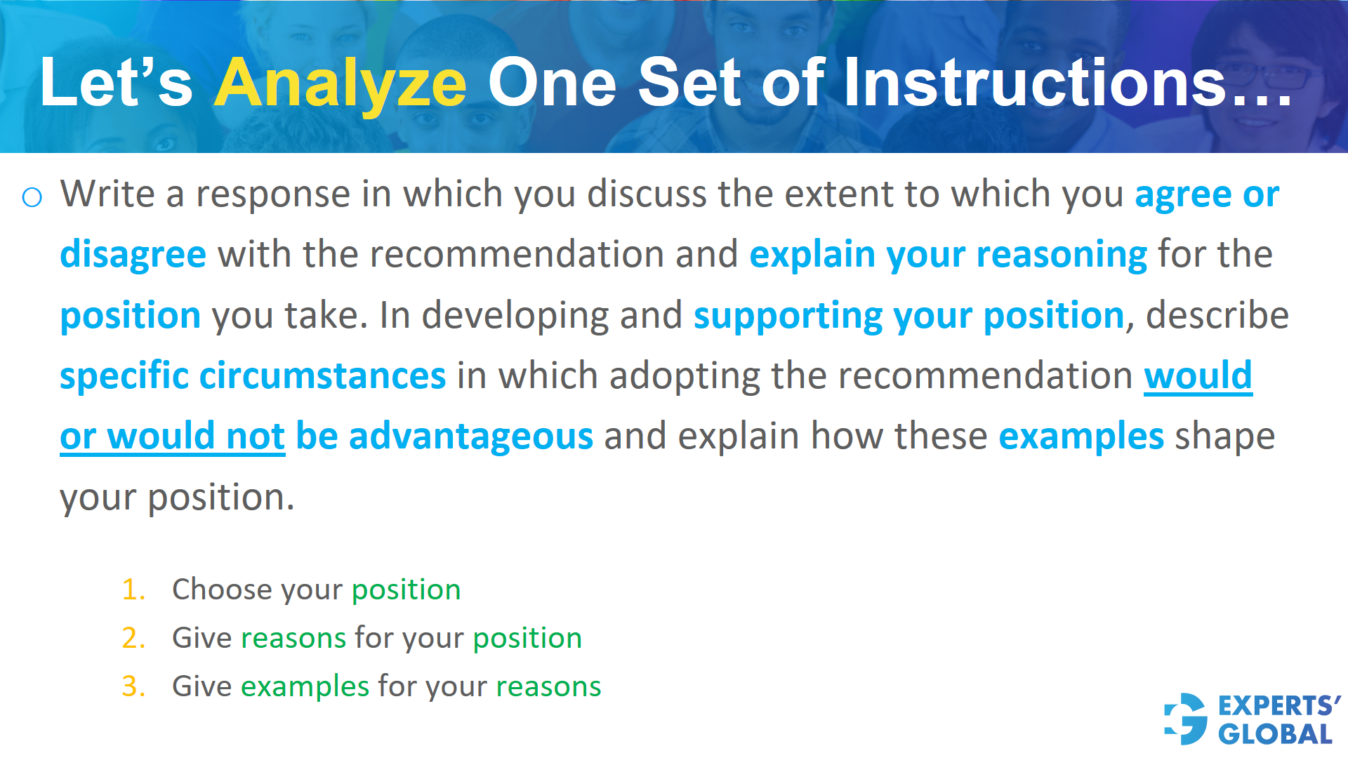 Let’s analyze one set of instructions in GRE AW