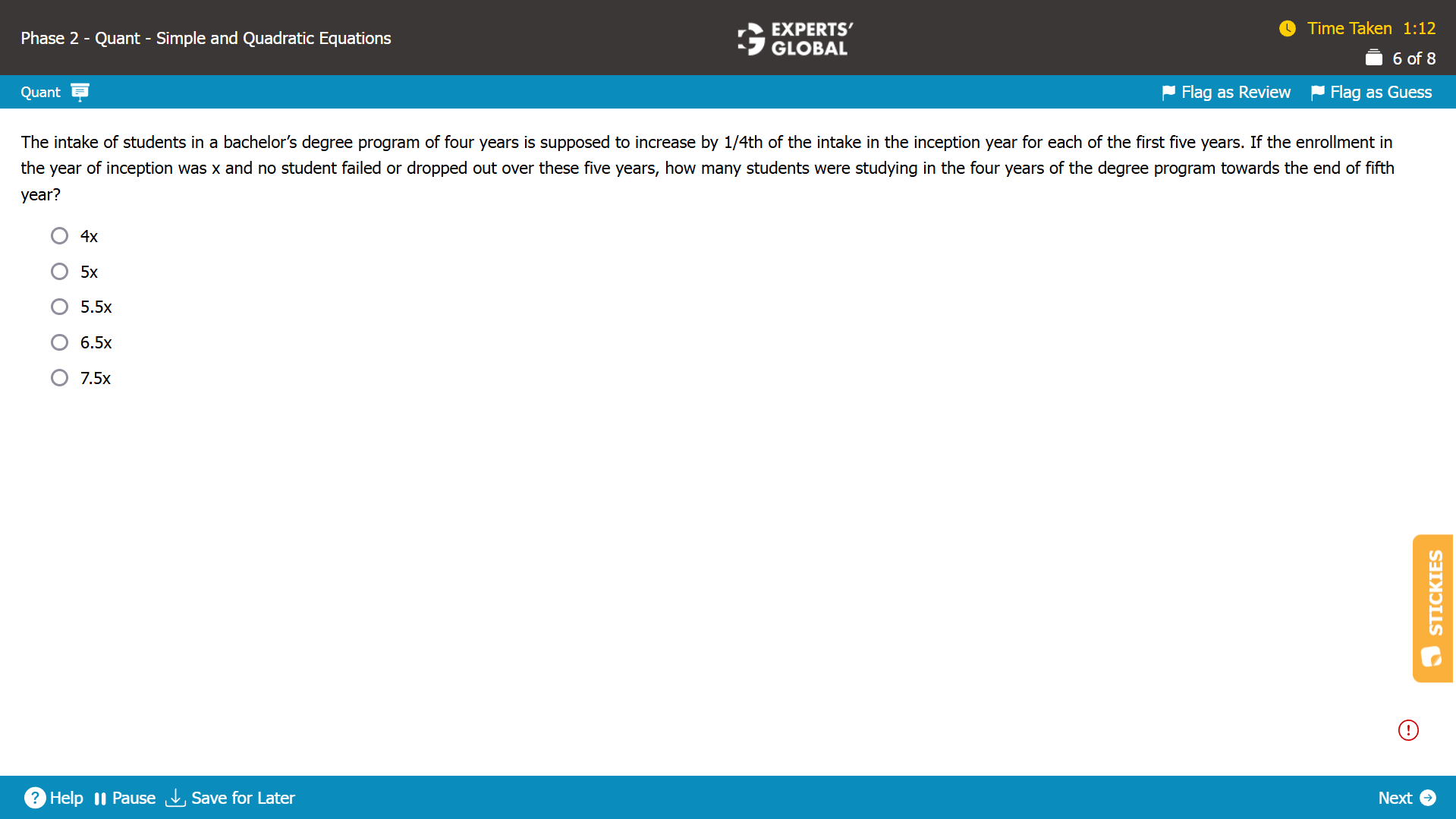 GMAT-Style Linear and Quadratic Equations Practice Question 2