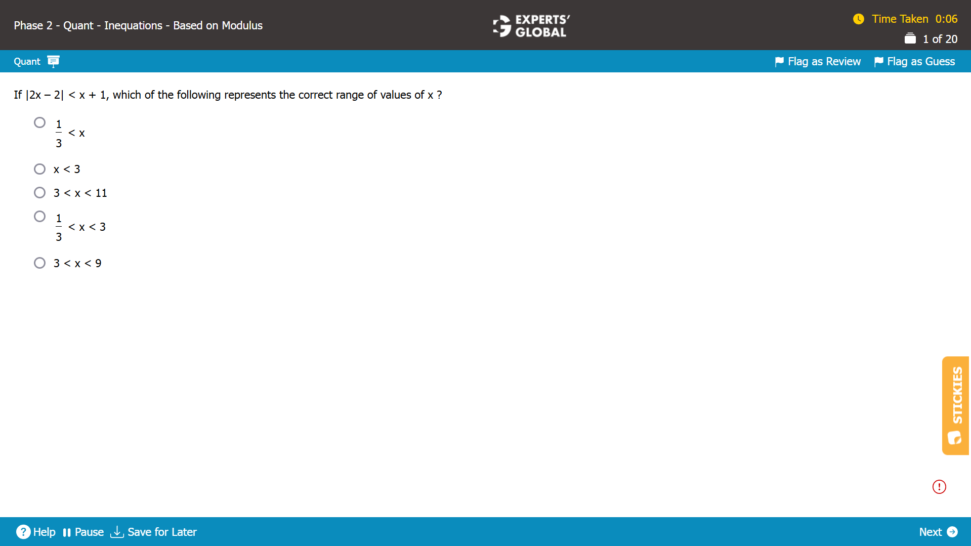 GMAT-Style Inequalities Practice Question 7