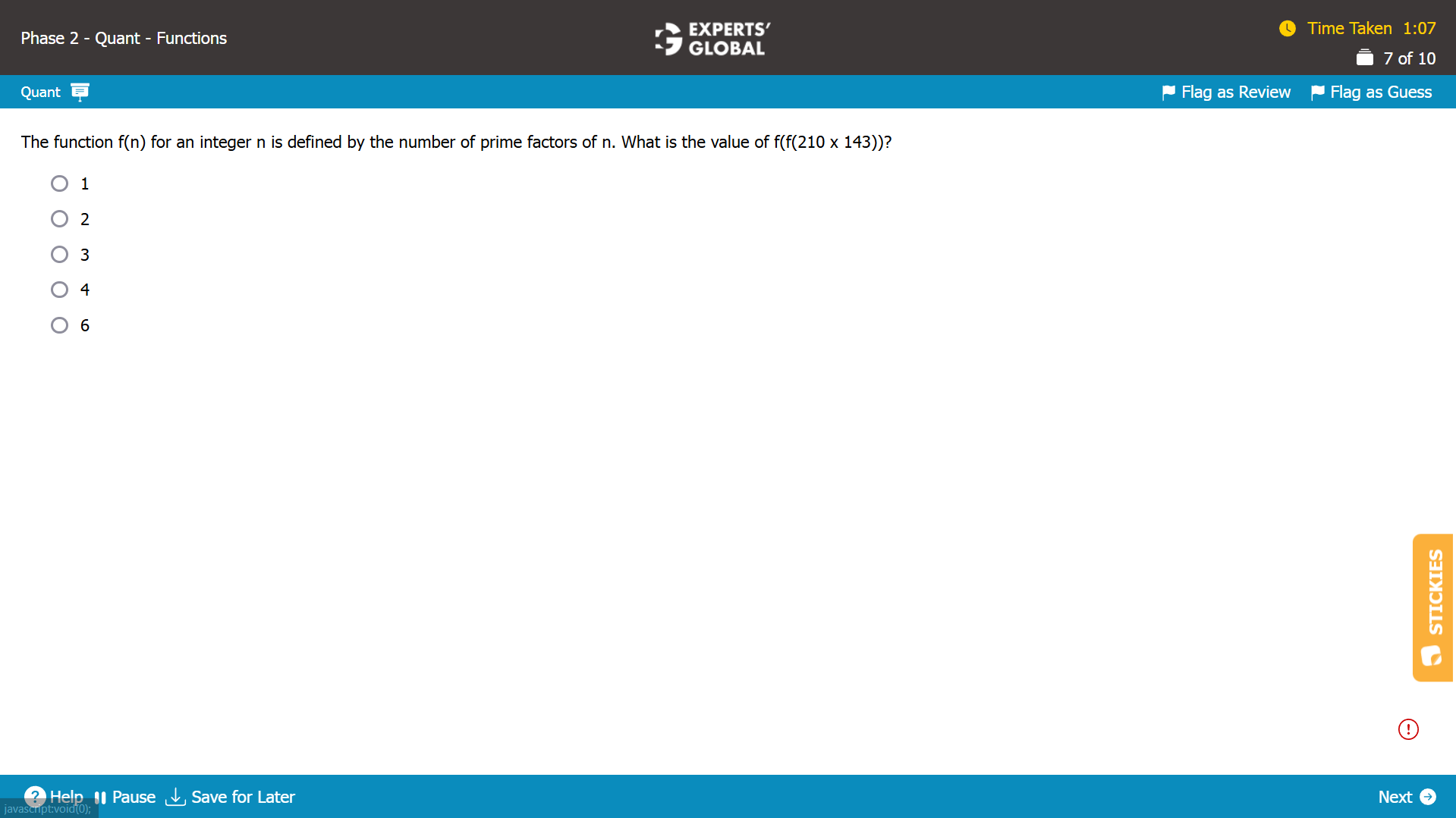GMAT-Style Functions Practice Question 4