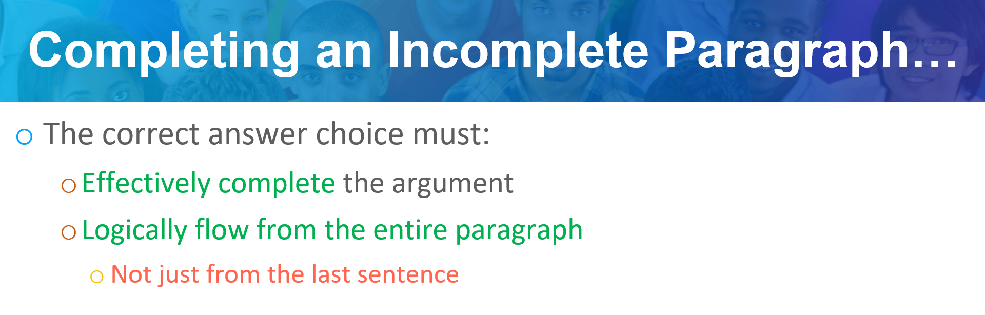 Complete the Paragraph Critical Reasoning Questions GMAT Verbal Prep