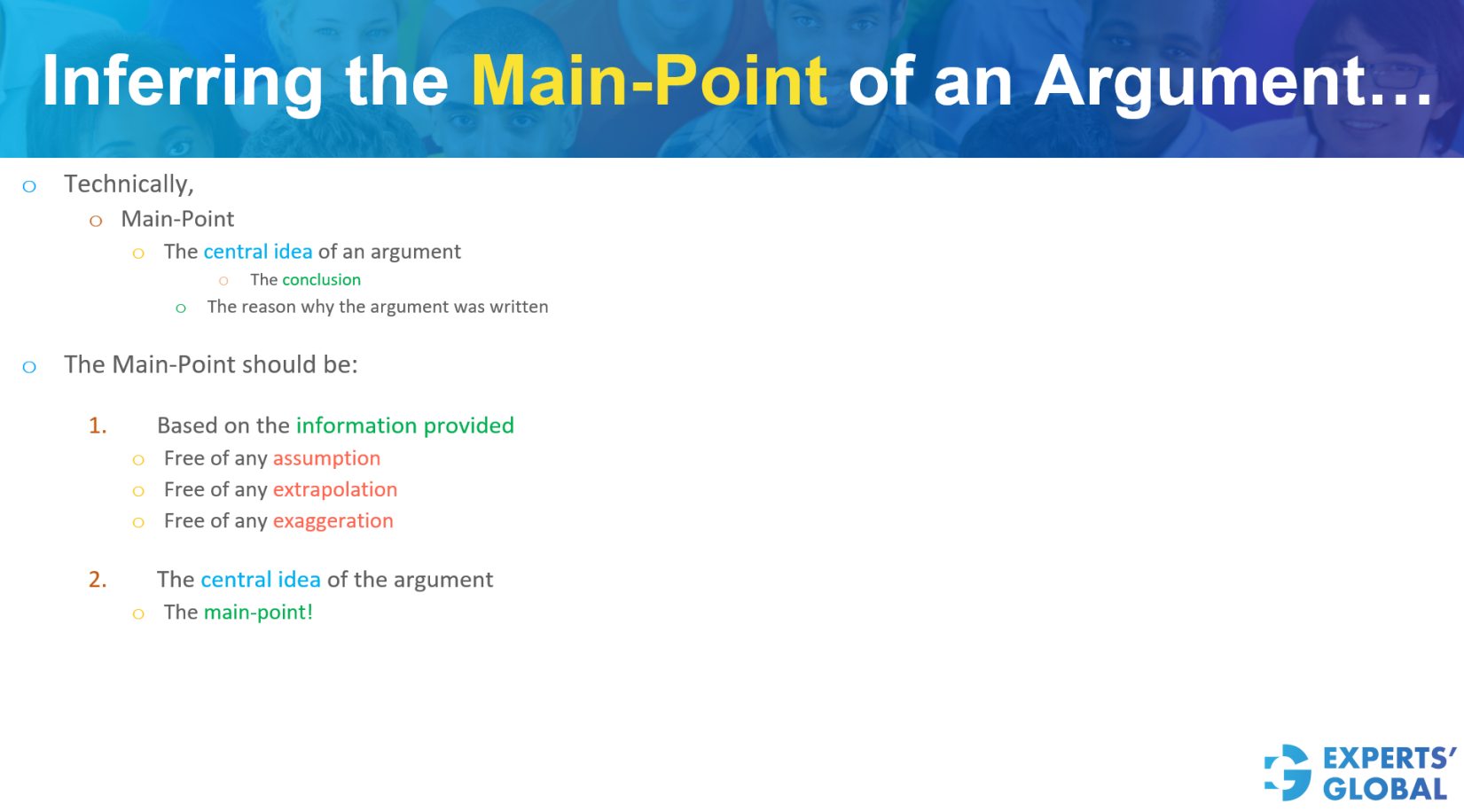 Main Point Critical Reasoning Questions GMAT Verbal Prep