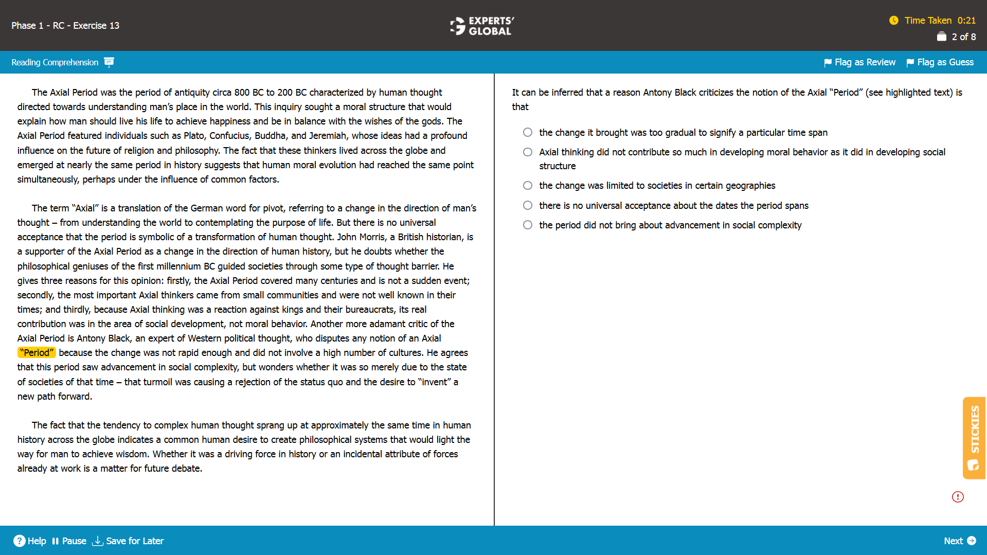 GMAT-Style RC Practice Question 2