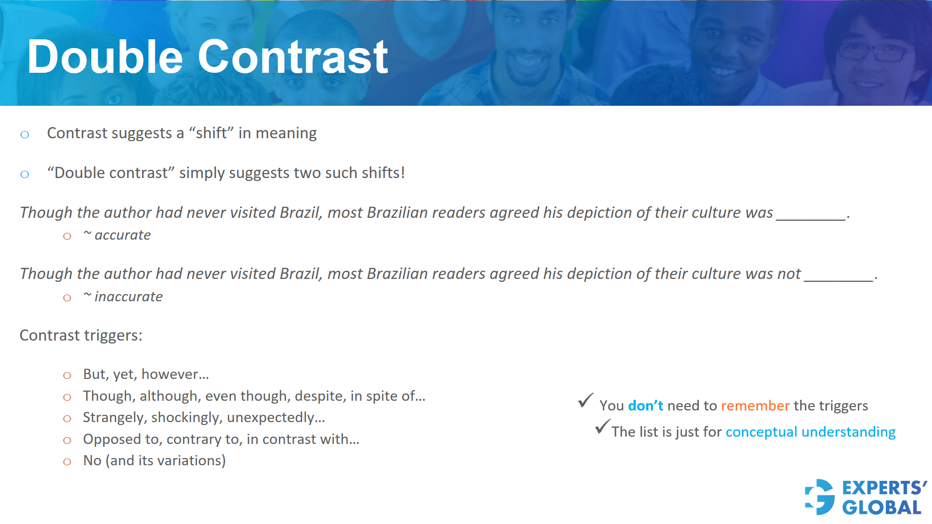 Double contrast in GRE