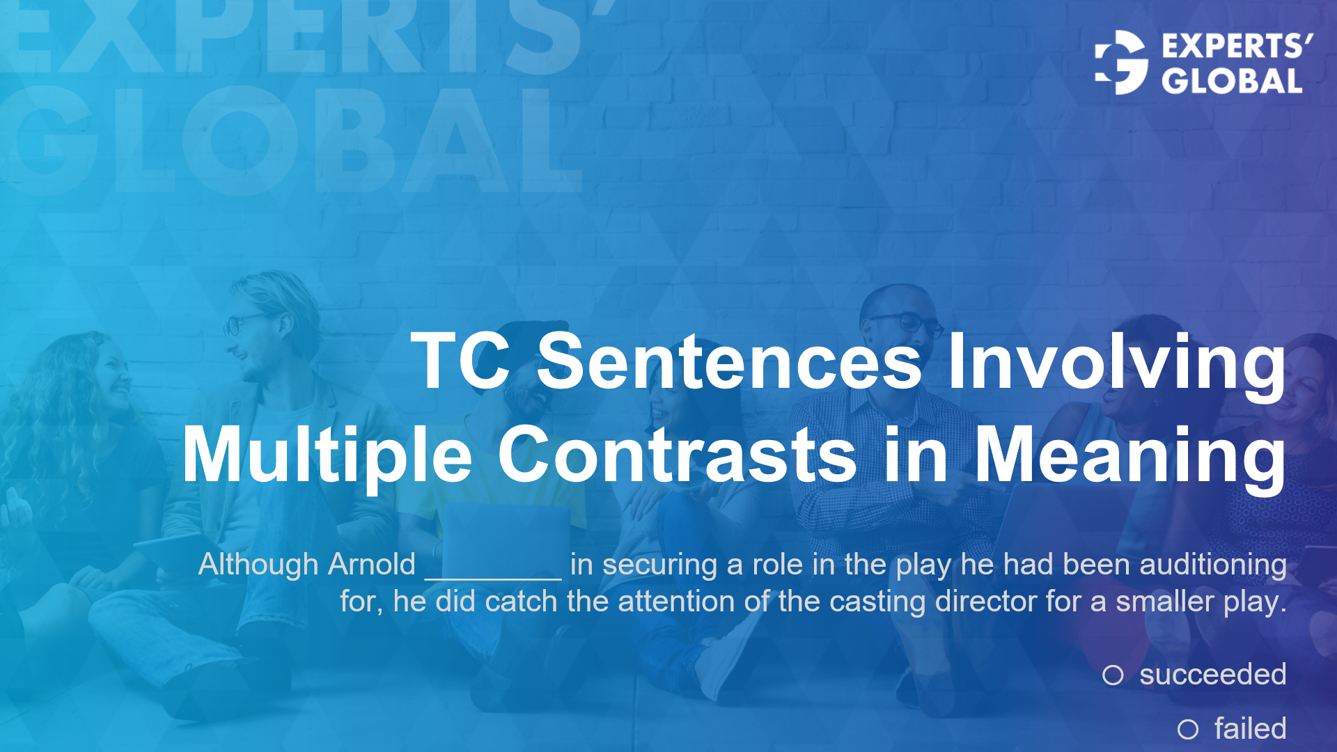 TC sentences involving multiple contrast in meaning