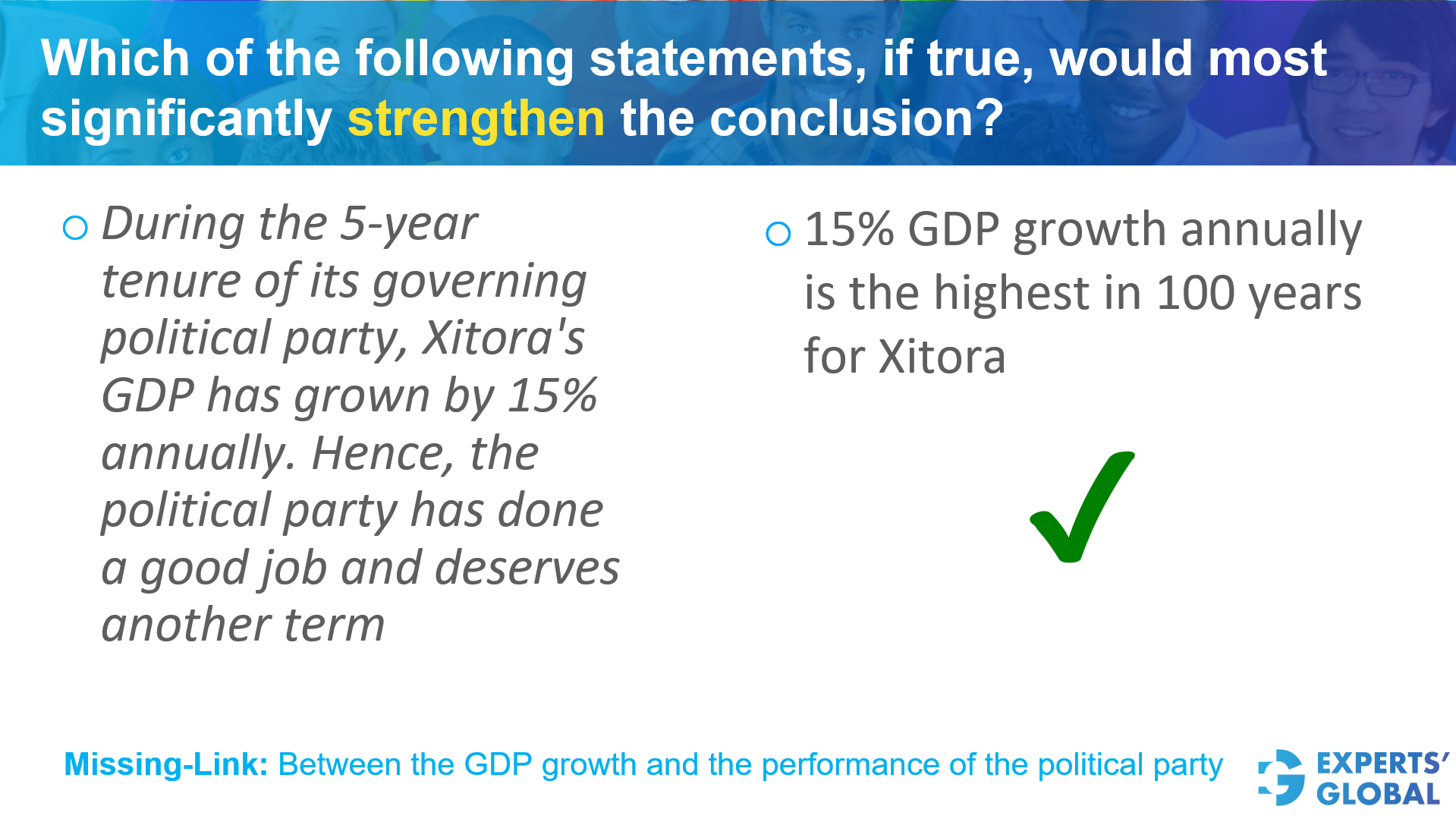 Strengthening Statement 3