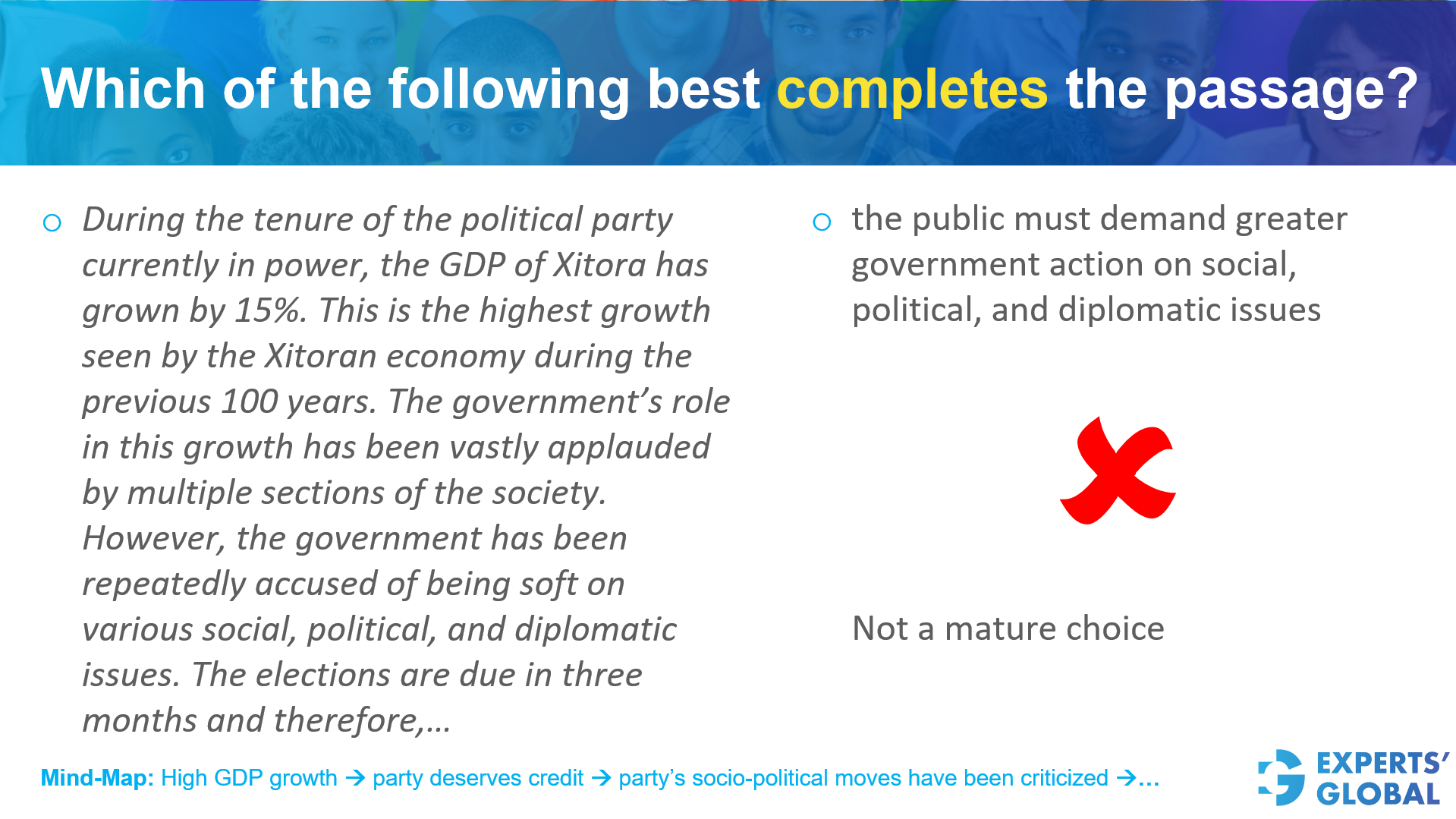 GRE CR Para-Completion Example 3