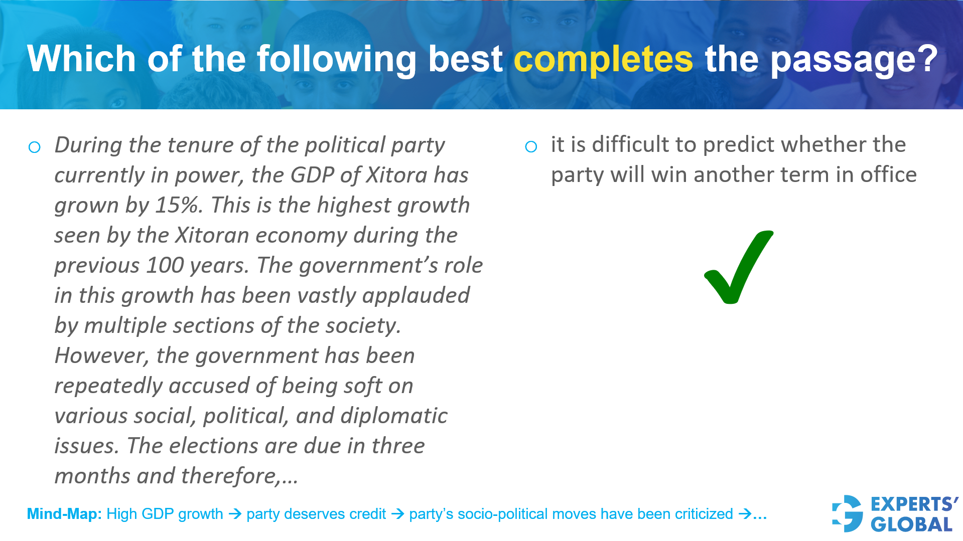 GRE CR Para-Completion Example 4