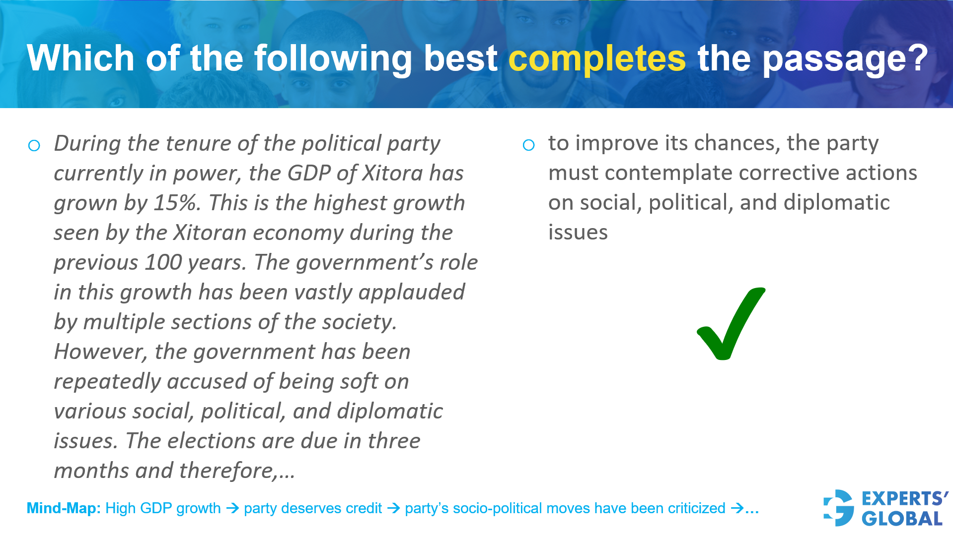 GRE CR Para-Completion Example 5