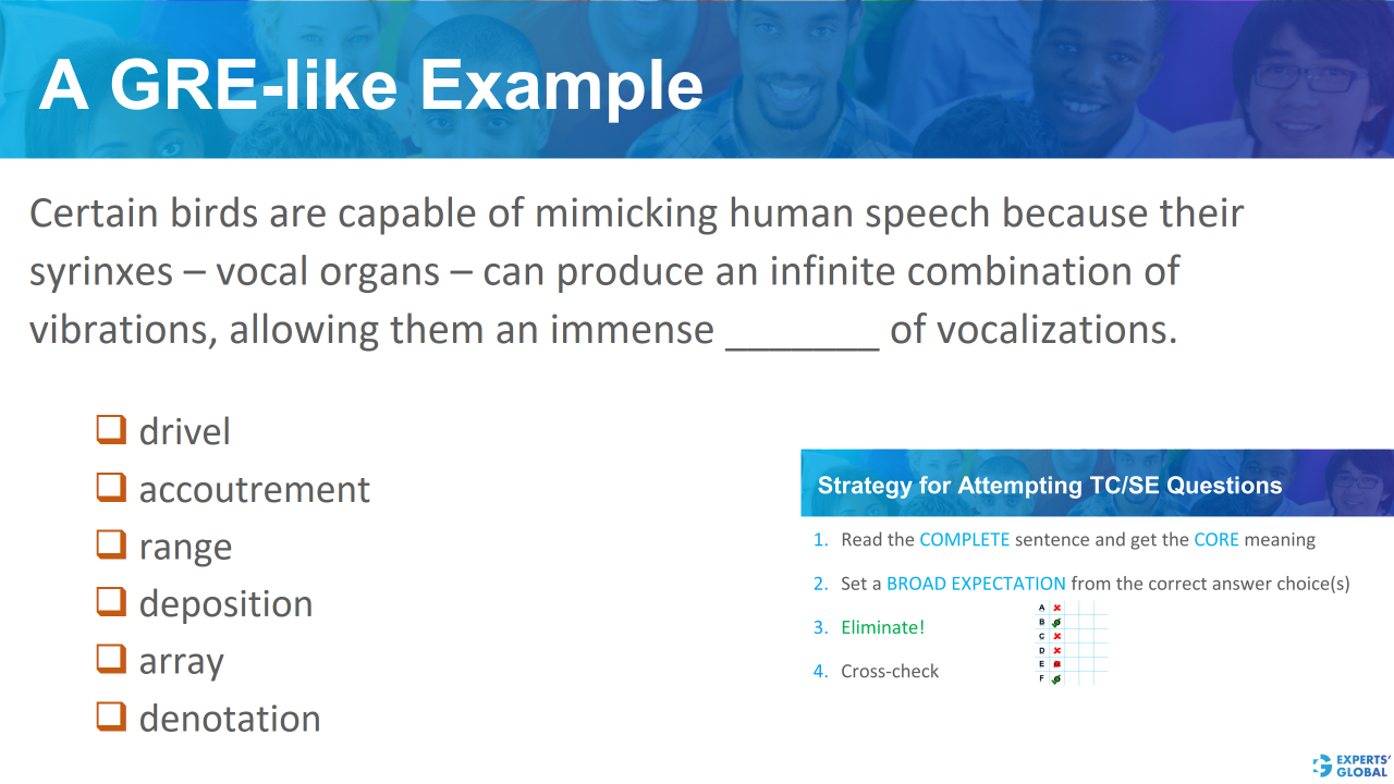 A GRE SE-like example