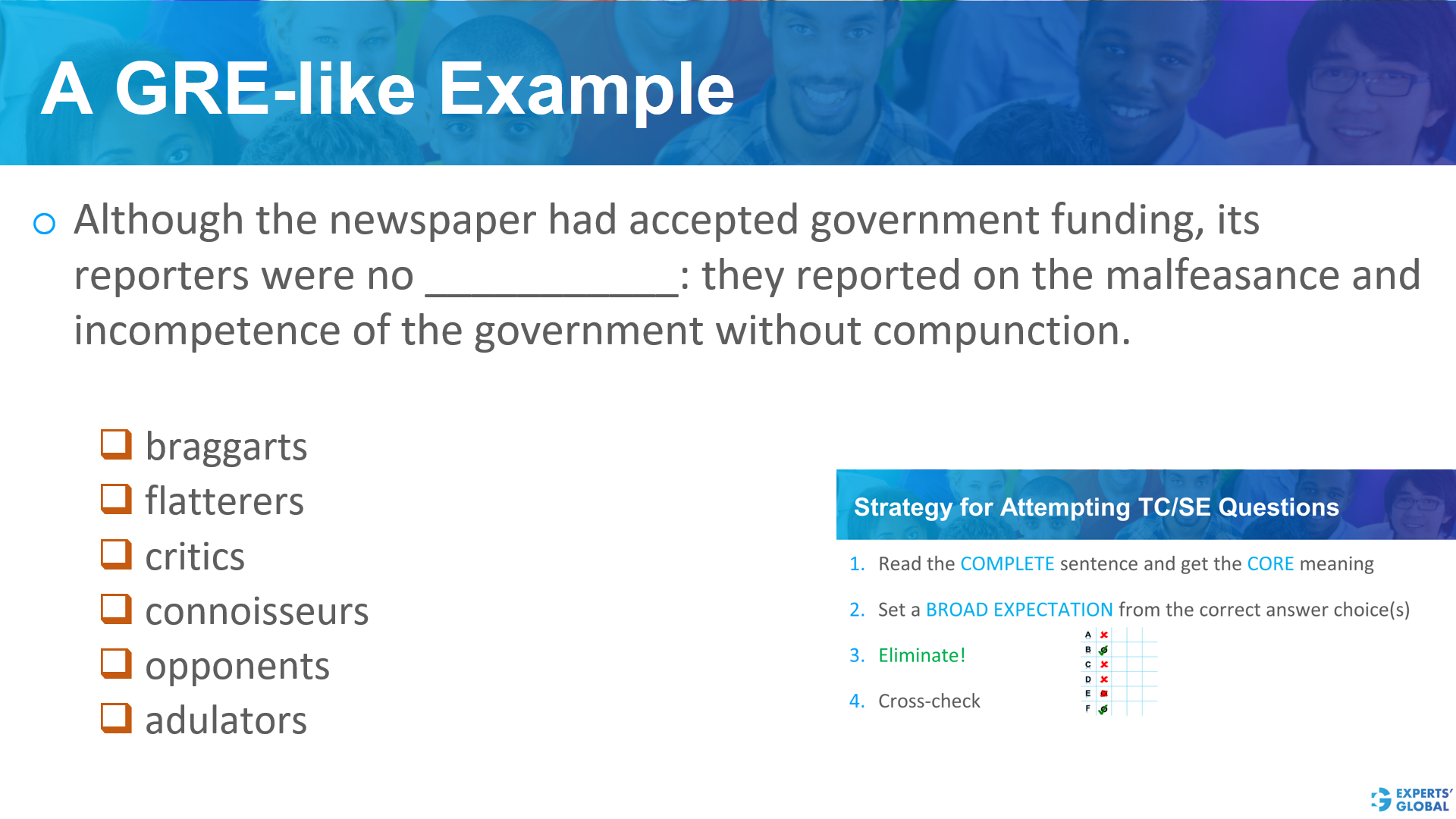 A GRE SE-like example