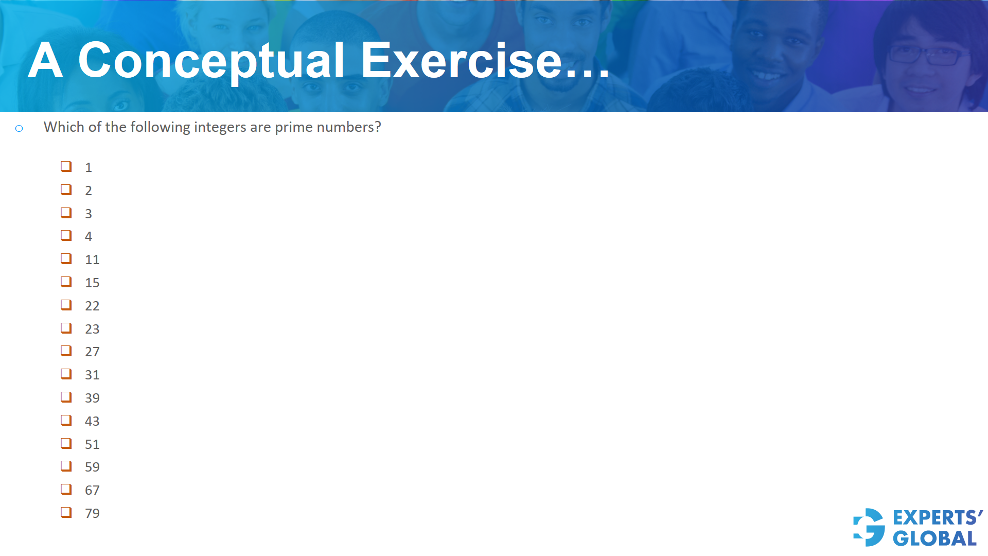 A conceptual exercise on GRE Quant