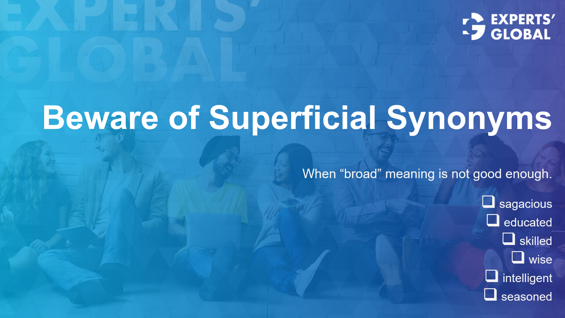 Beware of superficial synonyms on GRE SE