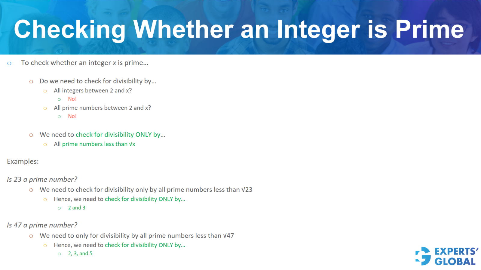 Checking whether an integer is prime on GRE Quant