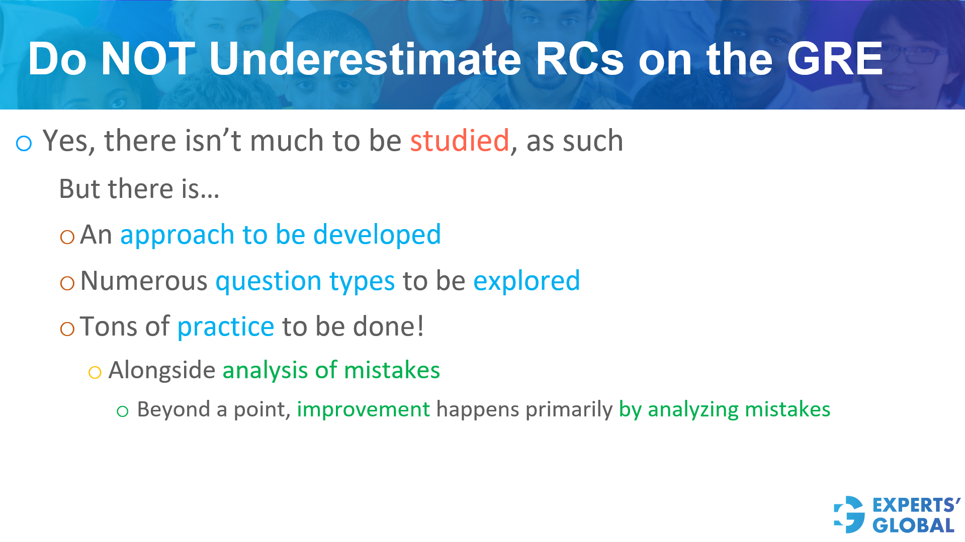 Do not underestimate RCs on the GRE
