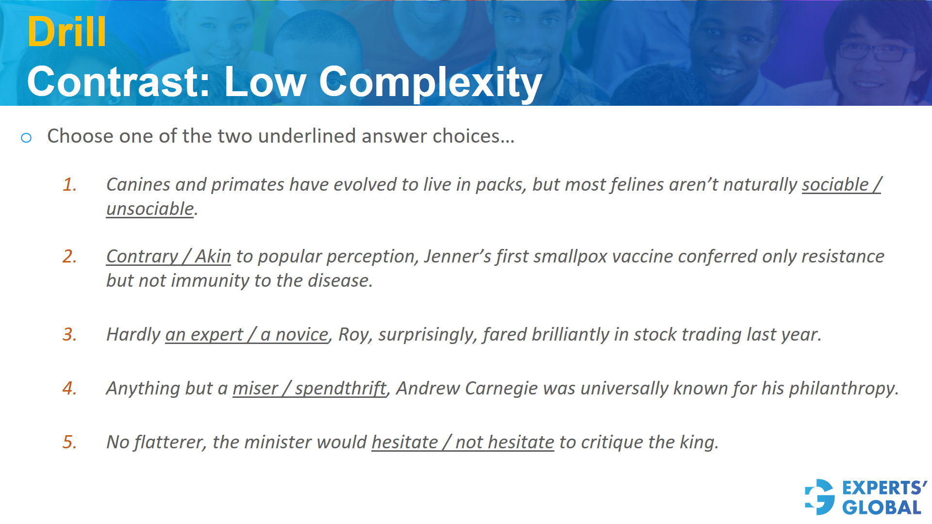 GRE SE Drill contrast: Low complexity
