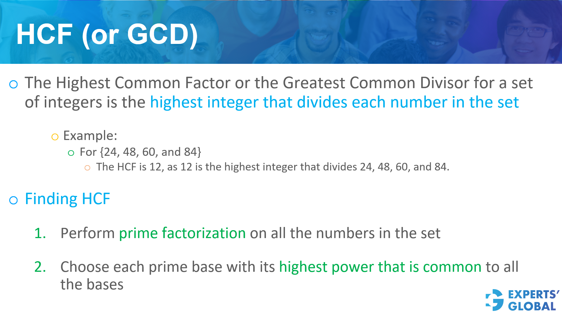 HCF (or GCD) on GRE Quant