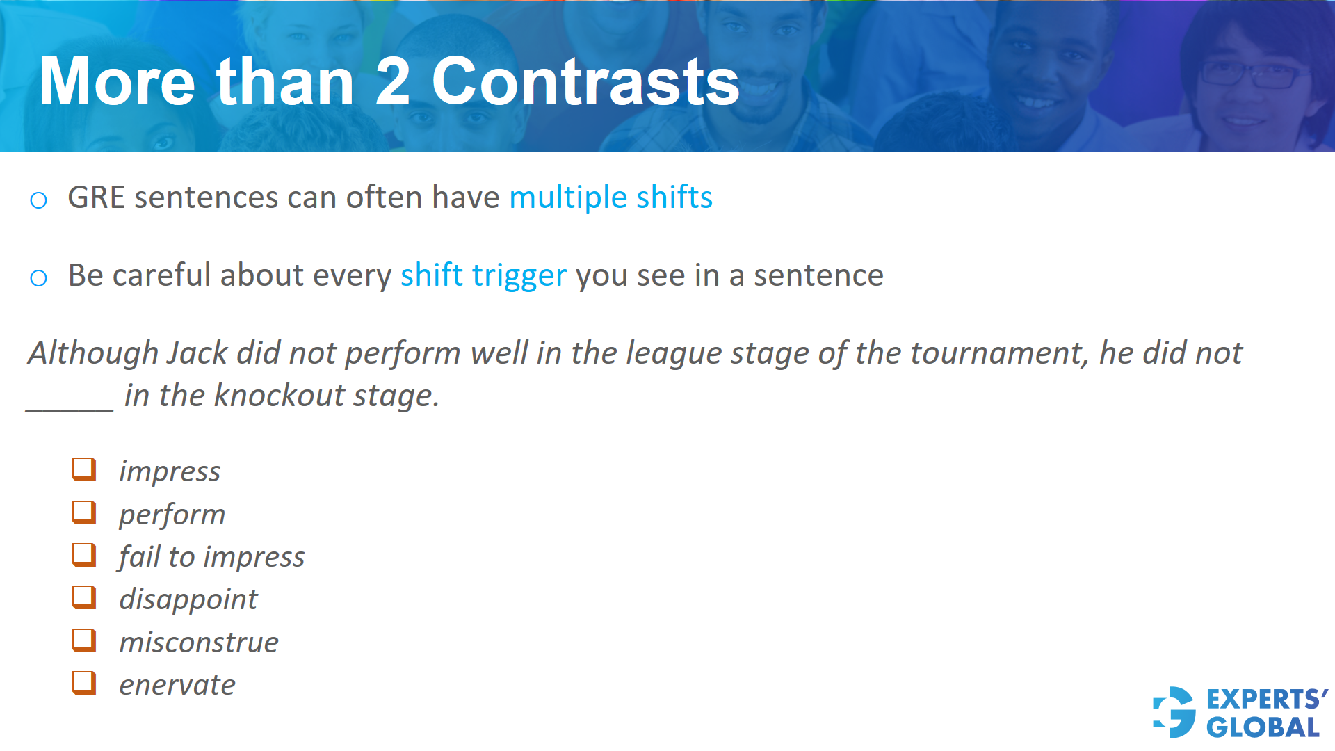 More than 2 contrasts on GRE SE