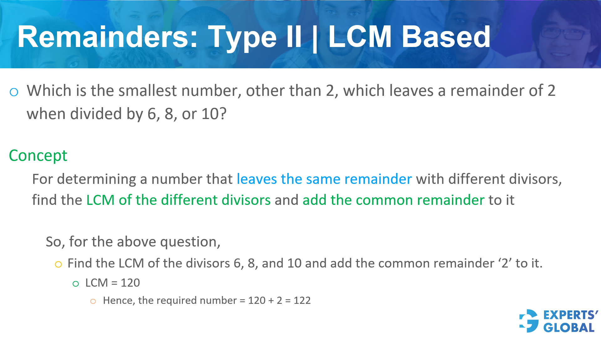 Remainders: Type II | LCM based on GRE Quant