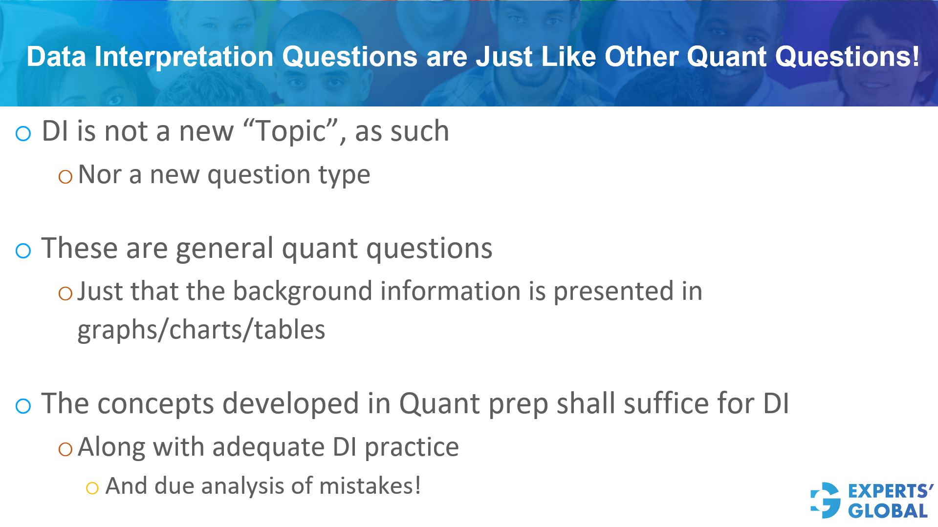 GRE DI Questions are like other Quant Questions
