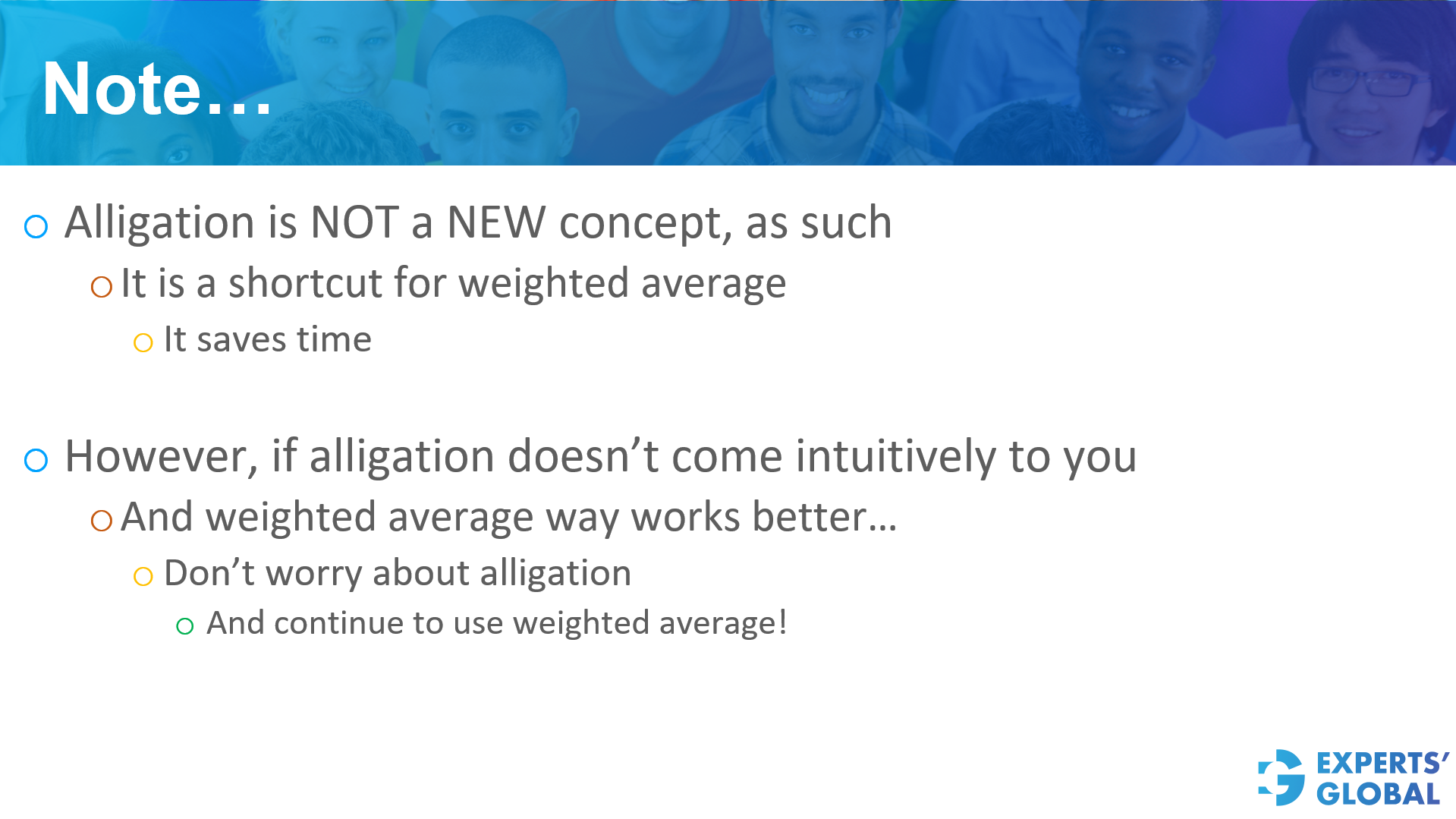 Do not feel obliged to use Alligation