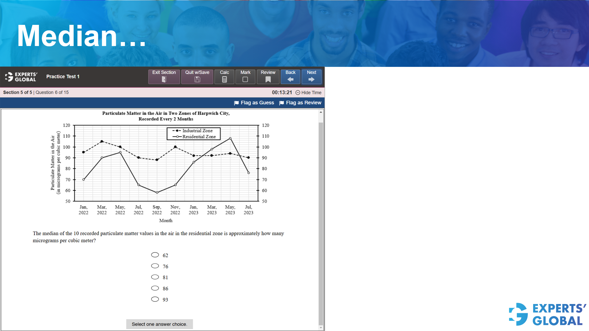 Median – GRE style practice question 5 – GRE DI