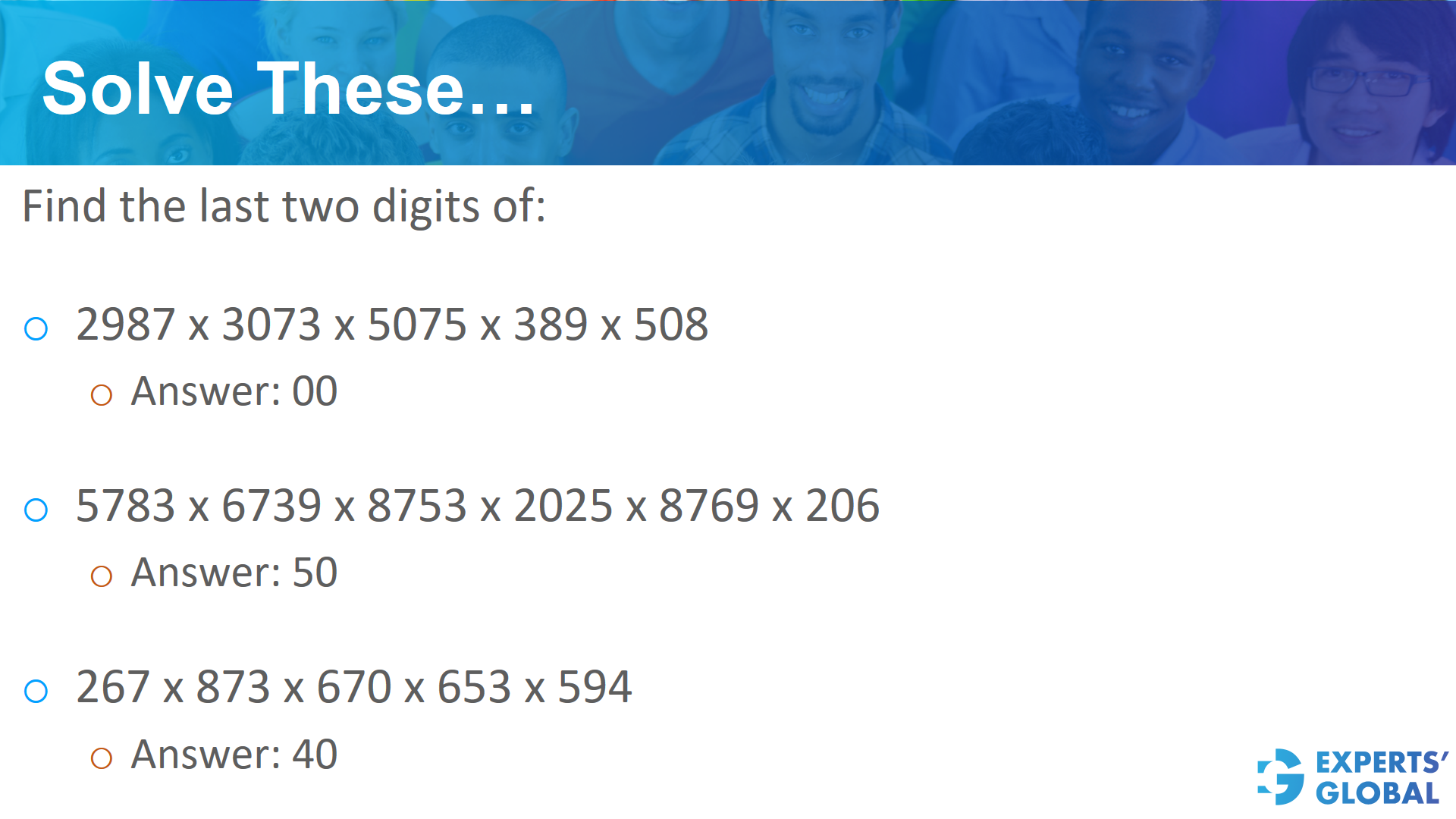 A conceptual practice set