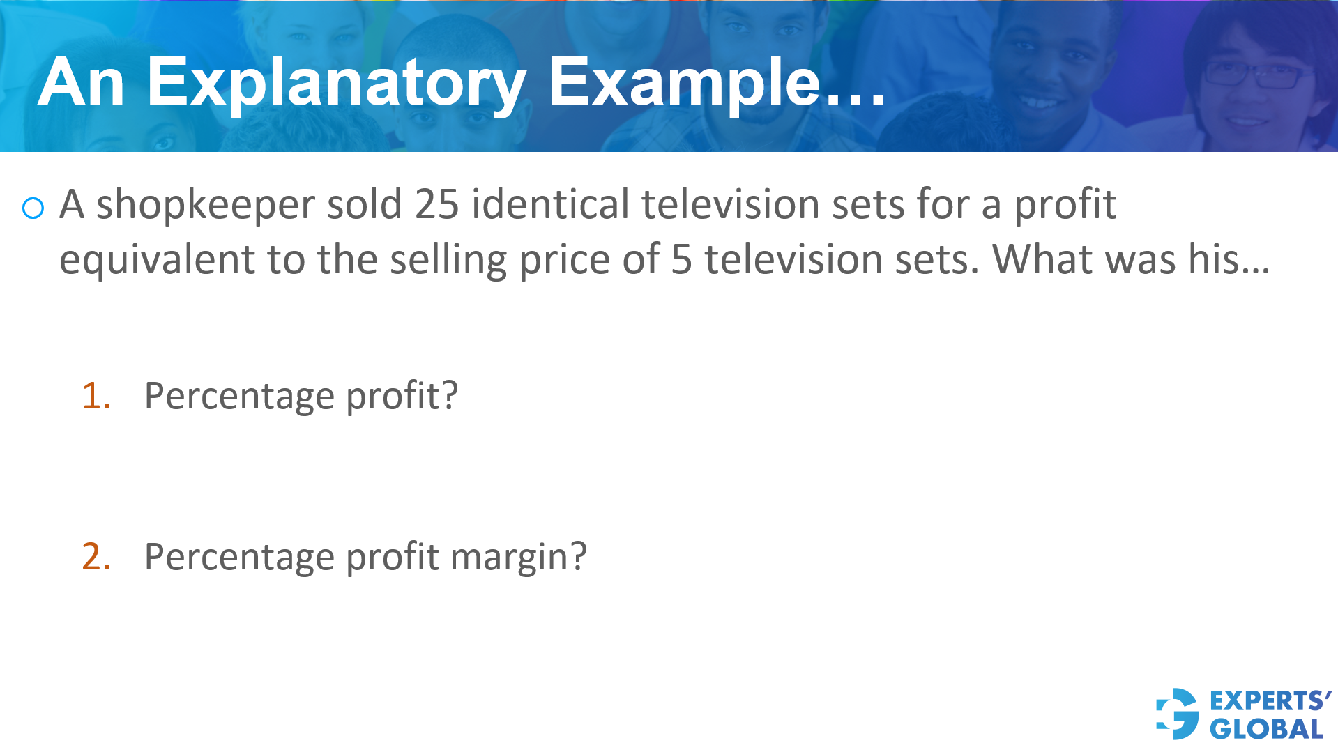 A conceptual worked example – An explanatory example