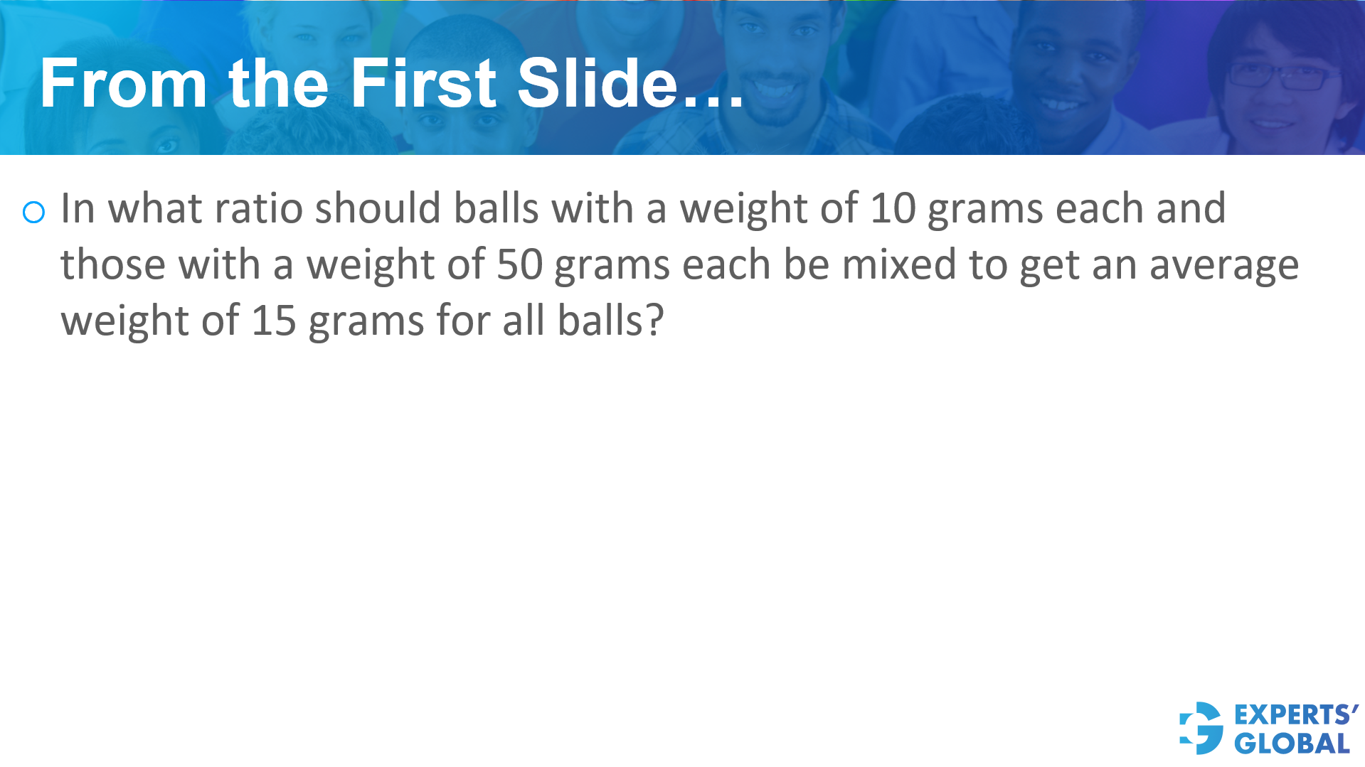 Alligation – Worked example 2