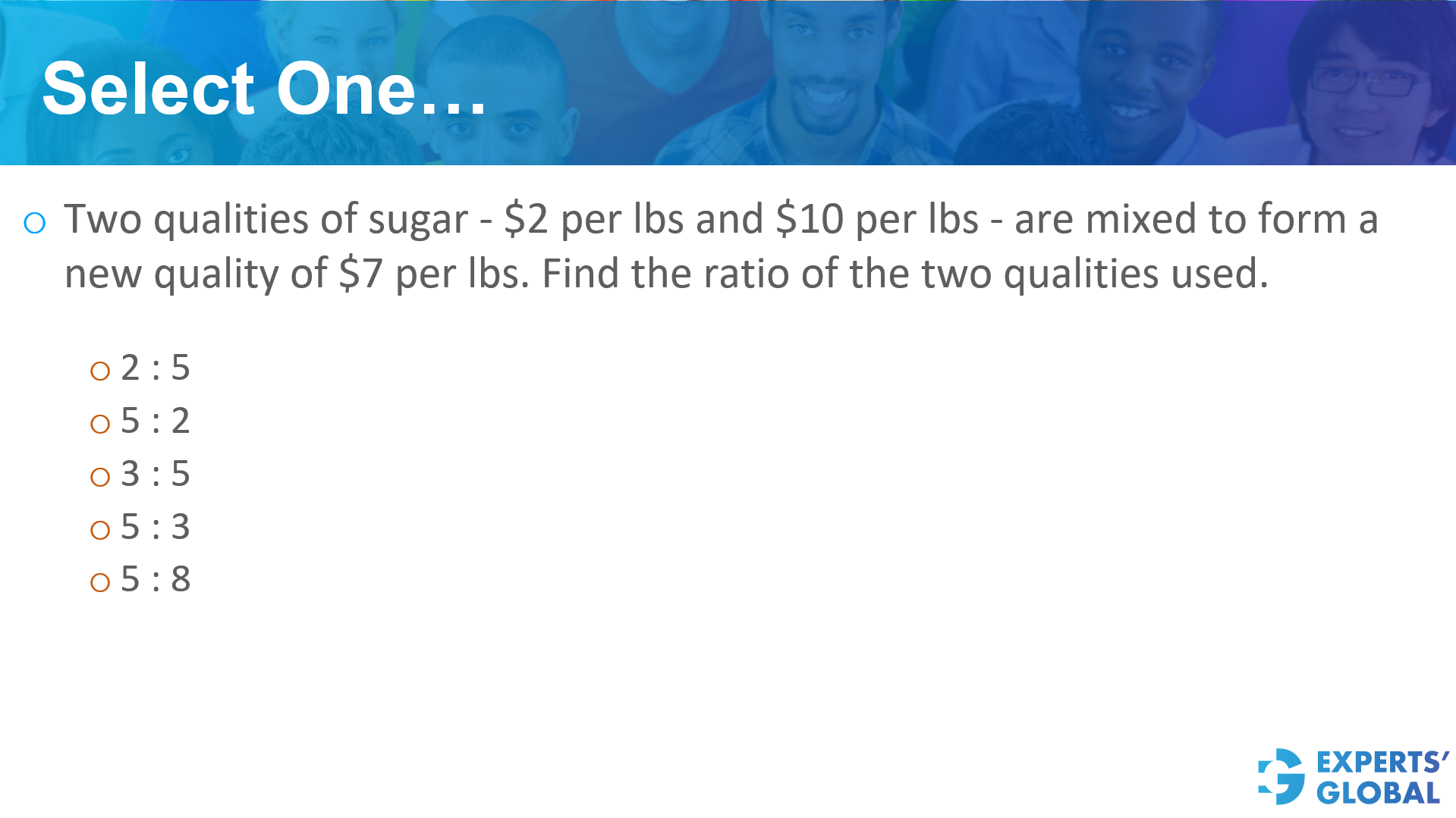 GRE-style practice question 1 