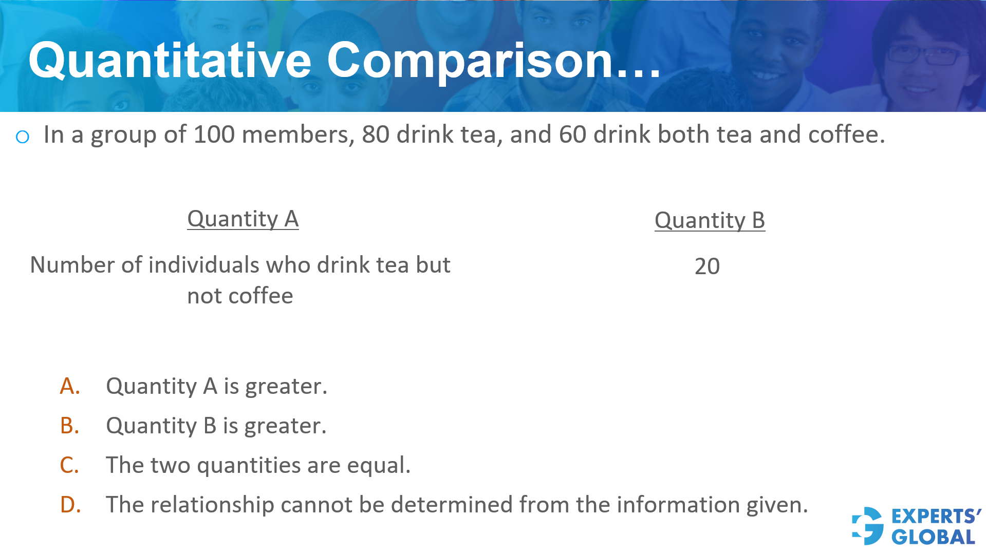 GRE-style practice question 1