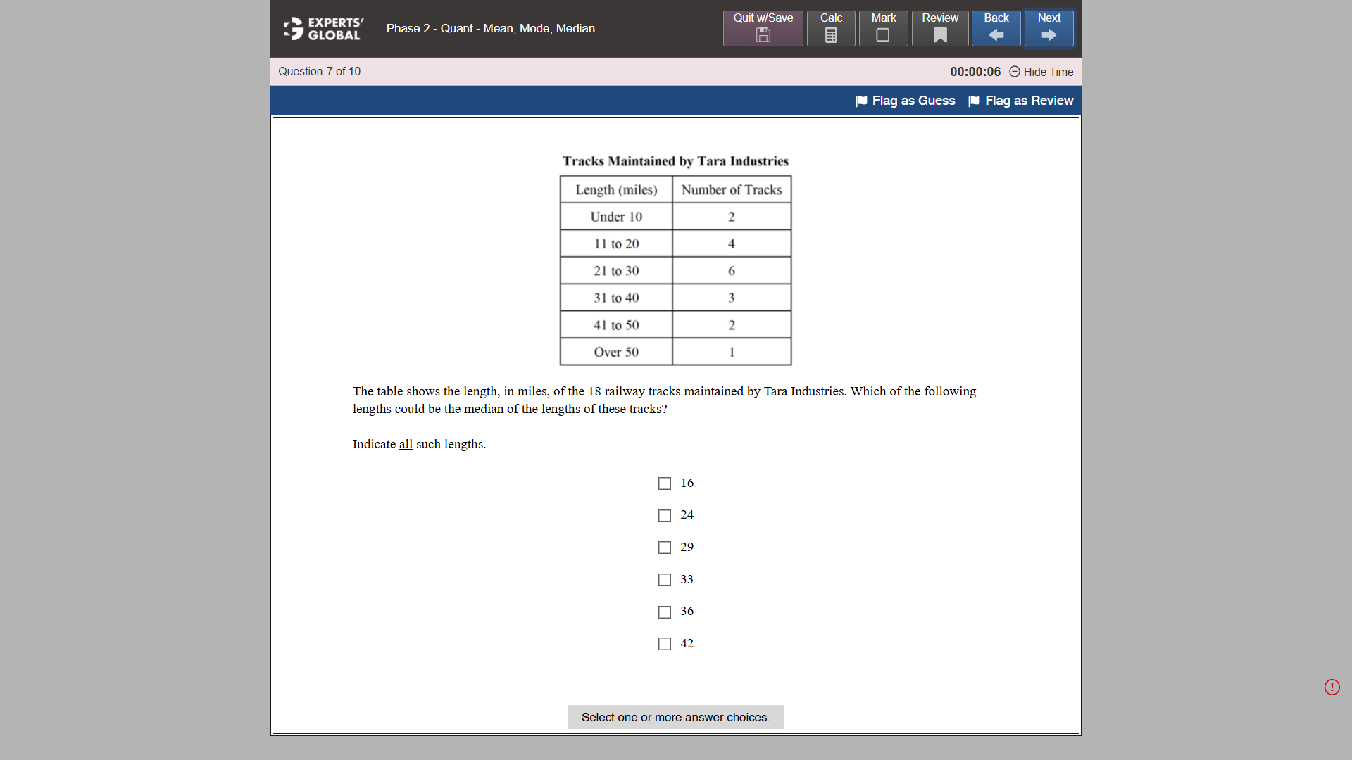 GRE-Style MCQ – Select 1 or More Practice Question 2