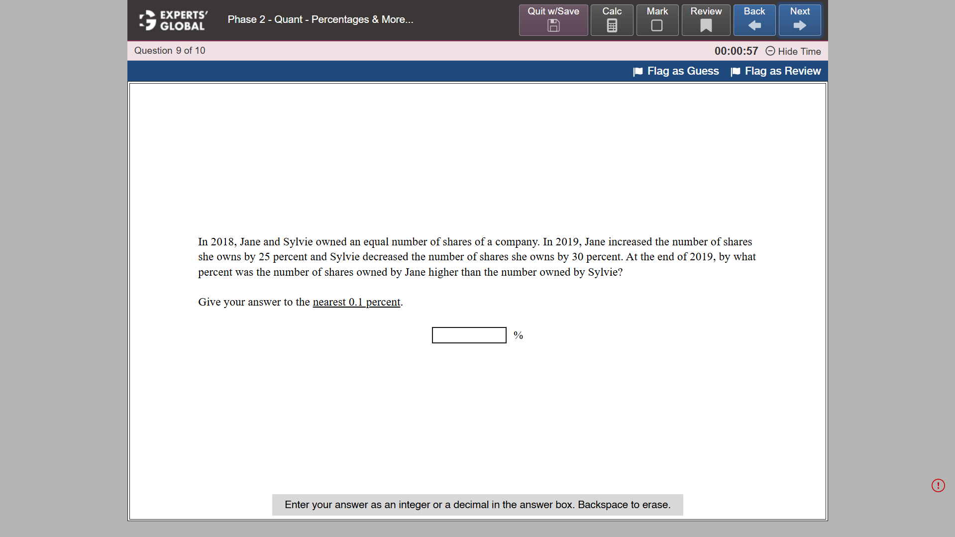 GRE-Style Numeric Entry Practice question 4