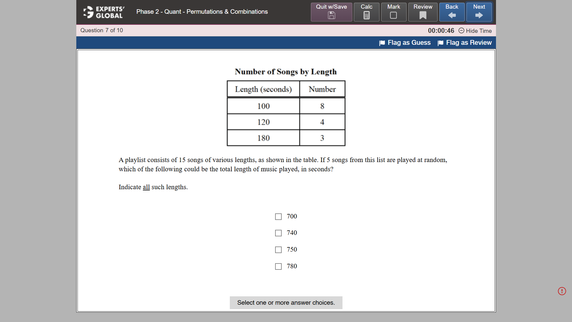 GRE-style MCQ – Select 1 or More practice question 5