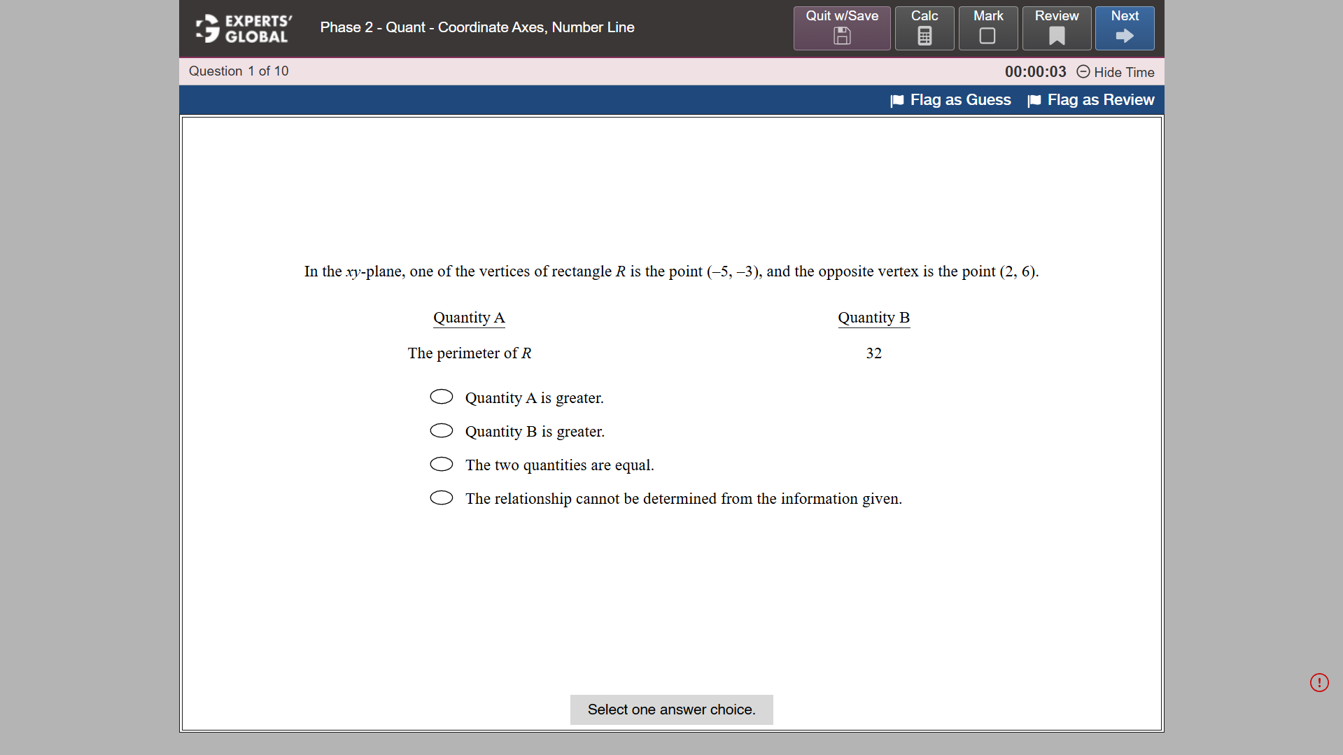GRE-style Quant practice question 10